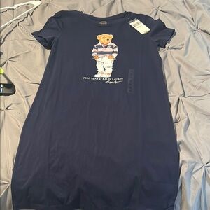 Polo by Ralph Lauren Blue Casual Short Sleeve Crew Neck Dress